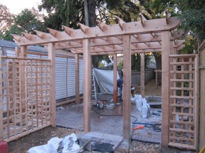 cedar pergola